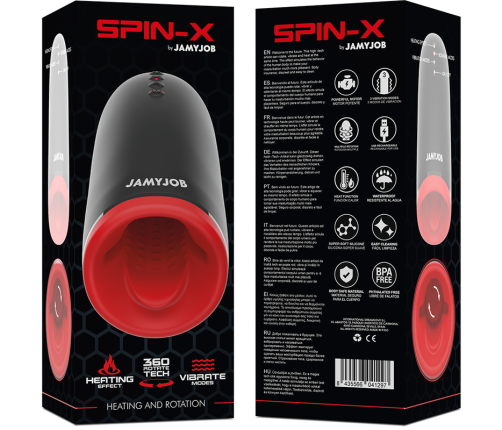 JAMYJOB - SPIN-X HEATING AND ROTATION MASTURBATOR