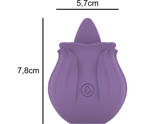 INTENSE - VIOLET CL TORIS STIMULATOR 10 VIBRATIONS LILAC