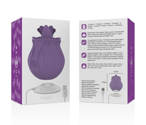INTENSE - VIOLET CL TORIS STIMULATOR 10 VIBRATIONS LILAC