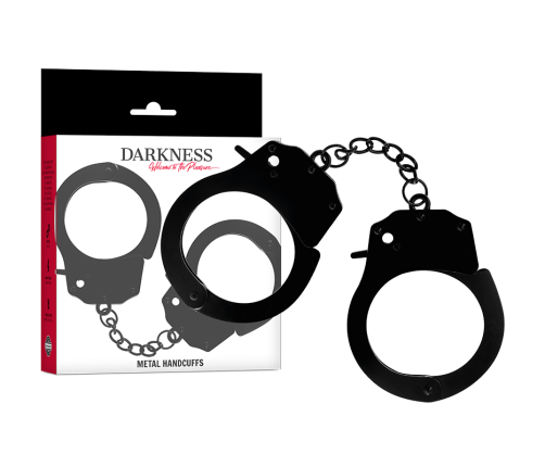 DARKNESS - METAL HANDCUFFS FOR BLACK HANDS