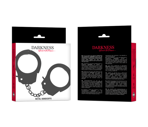 DARKNESS - METAL HANDCUFFS FOR BLACK HANDS