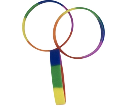 PRIDE - LGBT FLAG SILICONE BRACELET