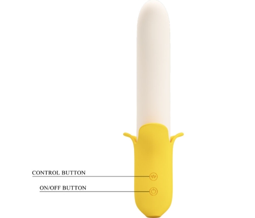 PRETTY LOVE - BANANA GEEK SUPER POWER 7 VIBRACIONES UP&DOWN SILICONA NEGRO