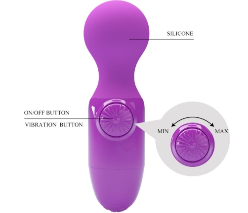 PRETTY LOVE - MINI MASAJEADOR PERSONAL MORADO