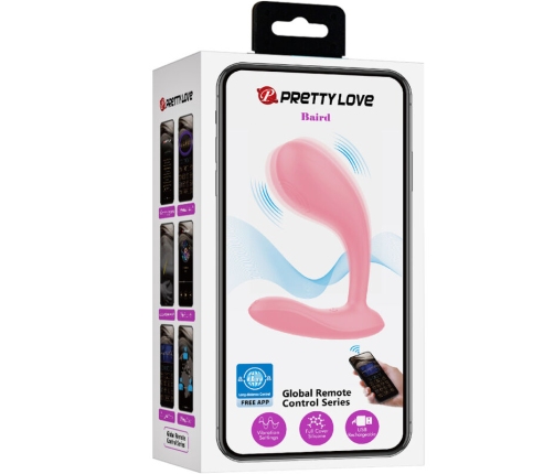 PRETTY LOVE - BAIRD G-SPOT 12 VIBRATIONS RECHARGEABLE PINK APP