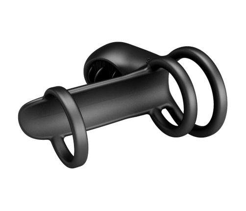 PRETTY LOVE - JAMMY PENIS SHEATH 12 VIBRATIONS WITH RECHARGEABLE SILICONE TONGUE