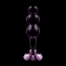 NEBULA SERIES BY IBIZA - MODEL 1 ANAL PLUG BOROSILICATE GLASS PINK 10.5 CM -O- 3 CM