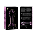 NEBULA SERIES BY IBIZA - MODEL 2 ANAL PLUG BOROSILICATE GLASS PINK 11 CM -O- 3.5 CM