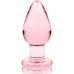 NEBULA SERIES BY IBIZA - MODEL 3 ANAL PLUG BOROSILICATE GLASS PINK 11 CM -O- 5 CM