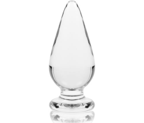 NEBULA SERIES BY IBIZA - MODEL 4 ANAL PLUG BOROSILICATE GLASS CLEAR 11 CM -O- 5 CM