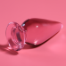 NEBULA SERIES BY IBIZA - MODEL 4 ANAL PLUG BOROSILICATE GLASS PINK 11 CM -O- 5 CM
