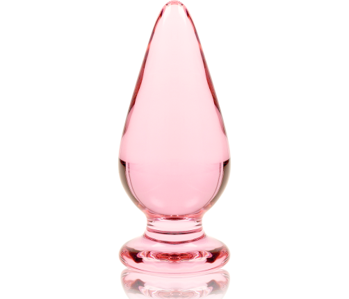 NEBULA SERIES BY IBIZA - MODEL 4 ANAL PLUG BOROSILICATE GLASS PINK 11 CM -O- 5 CM