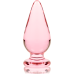 NEBULA SERIES BY IBIZA - MODEL 4 ANAL PLUG BOROSILICATE GLASS PINK 11 CM -O- 5 CM