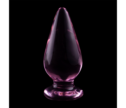 NEBULA SERIES BY IBIZA - MODEL 4 ANAL PLUG BOROSILICATE GLASS PINK 11 CM -O- 5 CM
