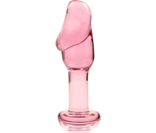 NEBULA SERIES BY IBIZA - MODEL 6 ANAL PLUG BOROSILICATE GLASS PINK 12.5 CM -O- 4 CM