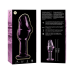 NEBULA SERIES BY IBIZA - MODEL 6 ANAL PLUG BOROSILICATE GLASS PINK 12.5 CM -O- 4 CM