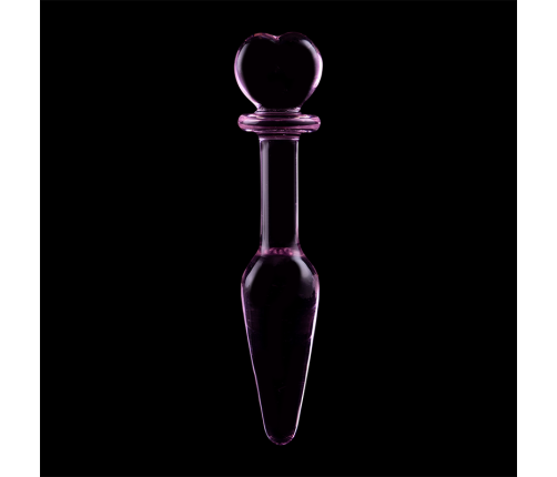NEBULA SERIES BY IBIZA - MODEL 7 ANAL PLUG BOROSILICATE GLASS PINK 13.5 CM -O- 3 CM