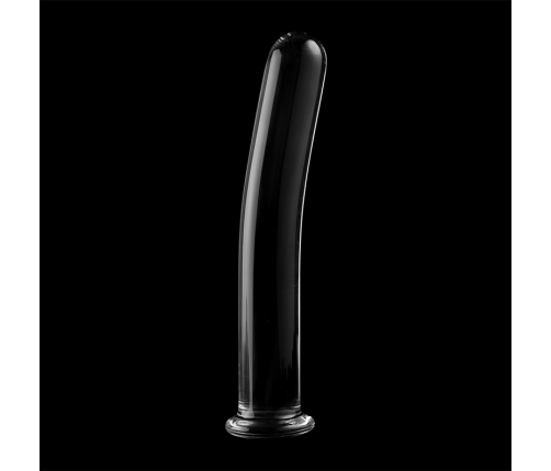 NEBULA SERIES BY IBIZA - MODEL 8 DILDO BOROSILICATE GLASS CLEAR 14.5 CM -O- 2 CM