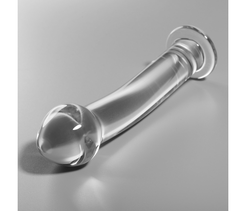 NEBULA SERIES BY IBIZA - MODEL 11 DILDO BOROSILICATE GLASS CLEAR 16 CM -O- 3 CM