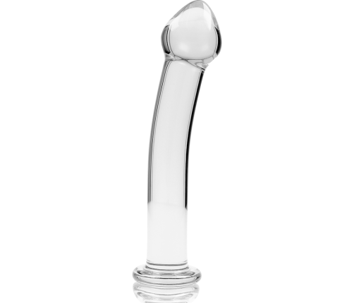 NEBULA SERIES BY IBIZA - MODEL 11 DILDO BOROSILICATE GLASS CLEAR 16 CM -O- 3 CM