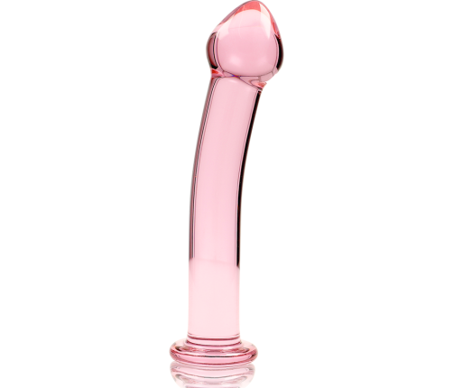 NEBULA SERIES BY IBIZA - MODEL 11 DILDO BOROSILICATE GLASS PINK 16 CM -O- 3 CM