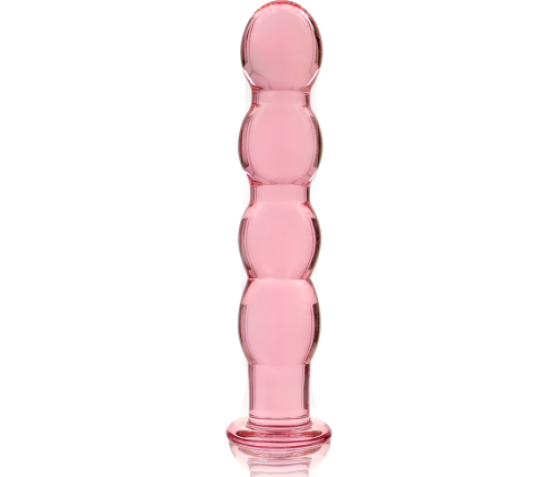 NEBULA SERIES BY IBIZA - MODEL 10 DILDO BOROSILICATE GLASS PINK 16.5 CM -O- 3.5 CM