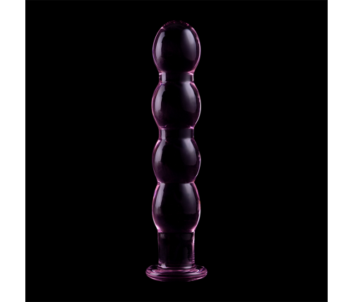 NEBULA SERIES BY IBIZA - MODEL 10 DILDO BOROSILICATE GLASS PINK 16.5 CM -O- 3.5 CM