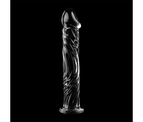 NEBULA SERIES BY IBIZA - MODEL 12 DILDO BOROSILICATE GLASS CLEAR 17 CM -O- 3.5 CM