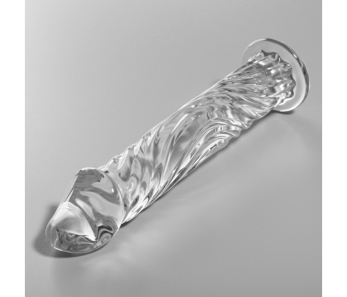 NEBULA SERIES BY IBIZA - MODEL 12 DILDO BOROSILICATE GLASS CLEAR 17 CM -O- 3.5 CM