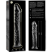 NEBULA SERIES BY IBIZA - MODEL 12 DILDO BOROSILICATE GLASS CLEAR 17 CM -O- 3.5 CM