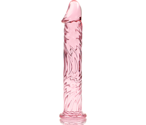 NEBULA SERIES BY IBIZA - MODEL 12 DILDO BOROSILICATE GLASS PINK 17 CM -O- 3.5 CM