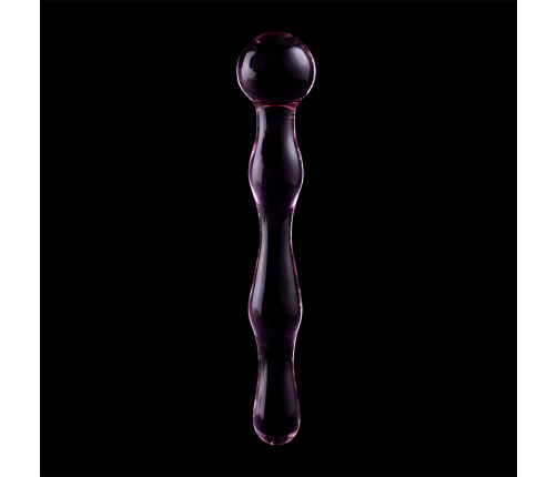 NEBULA SERIES BY IBIZA - MODEL 13 DILDO BOROSILICATE GLASS PINK 18 CM -O- 3.5 CM