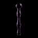 NEBULA SERIES BY IBIZA - MODEL 13 DILDO BOROSILICATE GLASS PINK 18 CM -O- 3.5 CM