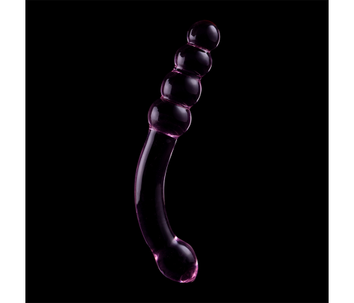 NEBULA SERIES BY IBIZA - MODEL 14 DILDO BOROSILICATE GLASS PINK 18.5 CM -O- 3 CM