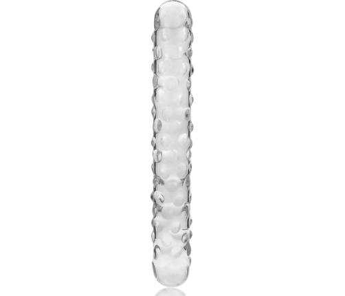 NEBULA SERIES BY IBIZA - MODEL 15 DILDO BOROSILICATE GLASS CLEAR 18.5 CM -O- 3 CM