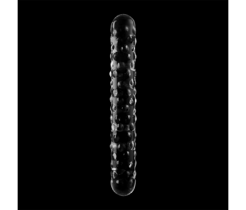 NEBULA SERIES BY IBIZA - MODEL 15 DILDO BOROSILICATE GLASS CLEAR 18.5 CM -O- 3 CM