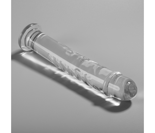 NEBULA SERIES BY IBIZA - MODEL 16 DILDO BOROSILICATE GLASS CLEAR 18.5 CM -O- 3 CM