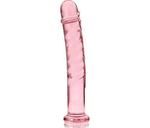 NEBULA SERIES BY IBIZA - MODEL 16 DILDO BOROSILICATE GLASS PINK 18.5 CM -O- 3 CM