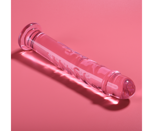 NEBULA SERIES BY IBIZA - MODEL 16 DILDO BOROSILICATE GLASS PINK 18.5 CM -O- 3 CM