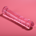 NEBULA SERIES BY IBIZA - MODEL 16 DILDO BOROSILICATE GLASS PINK 18.5 CM -O- 3 CM
