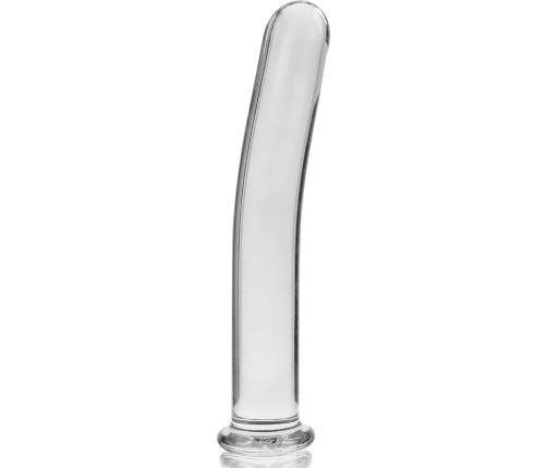 NEBULA SERIES BY IBIZA - MODEL 17 DILDO BOROSILICATE GLASS CLEAR 18.5 CM -O- 3 CM