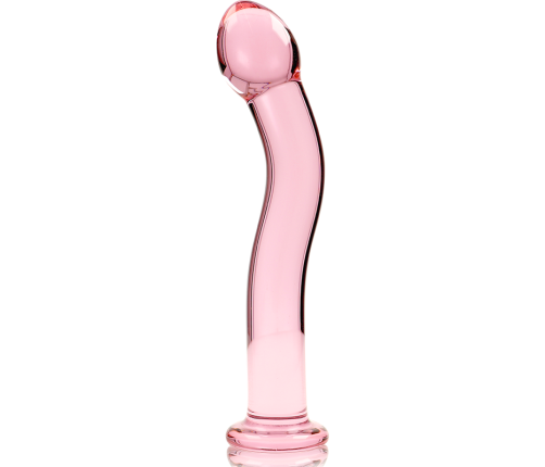 NEBULA SERIES BY IBIZA - MODEL 18 DILDO BOROSILICATE GLASS PINK 18.5 CM -O- 3.5 CM