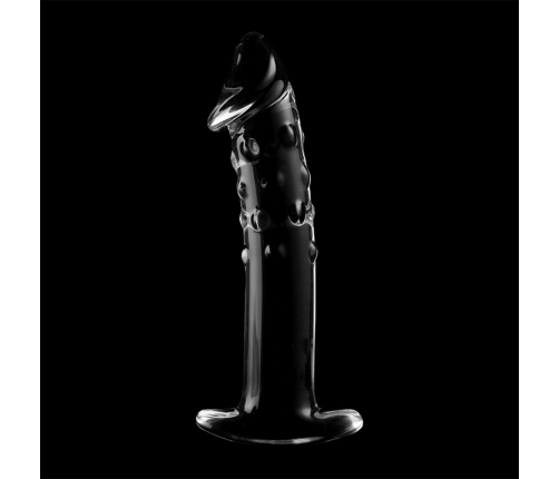 NEBULA SERIES BY IBIZA - MODEL 19 DILDO BOROSILICATE GLASS CLEAR 18.5 CM -O- 4 CM