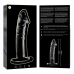 NEBULA SERIES BY IBIZA - MODEL 19 DILDO BOROSILICATE GLASS CLEAR 18.5 CM -O- 4 CM