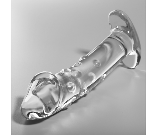 NEBULA SERIES BY IBIZA - MODEL 19 DILDO BOROSILICATE GLASS CLEAR 18.5 CM -O- 4 CM