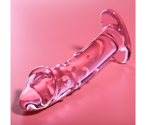 NEBULA SERIES BY IBIZA - MODEL 19 DILDO BOROSILICATE GLASS PINK 18.5 CM -O- 4 CM