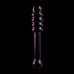 NEBULA SERIES BY IBIZA - MODEL 20 DILDO BOROSILICATE GLASS PINK 20.5 CM -O- 3 CM