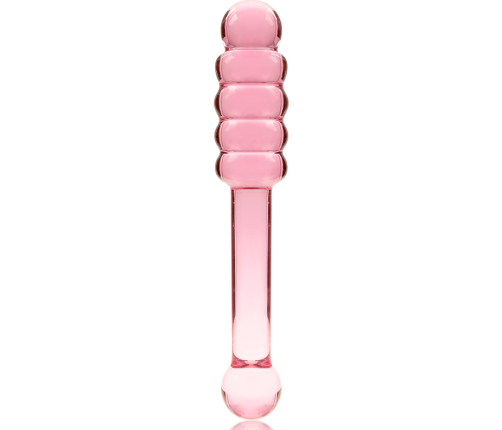 NEBULA SERIES BY IBIZA - MODEL 20 DILDO BOROSILICATE GLASS PINK 20.5 CM -O- 3 CM
