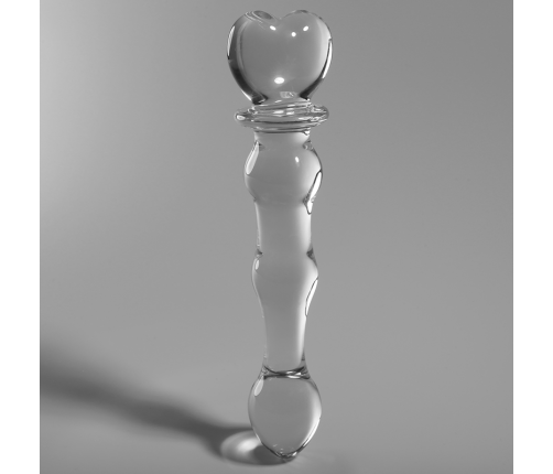 NEBULA SERIES BY IBIZA - MODEL 21 DILDO BOROSILICATE GLASS CLEAR 20.5 CM -O- 3.5 CM
