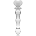 NEBULA SERIES BY IBIZA - MODEL 21 DILDO BOROSILICATE GLASS CLEAR 20.5 CM -O- 3.5 CM